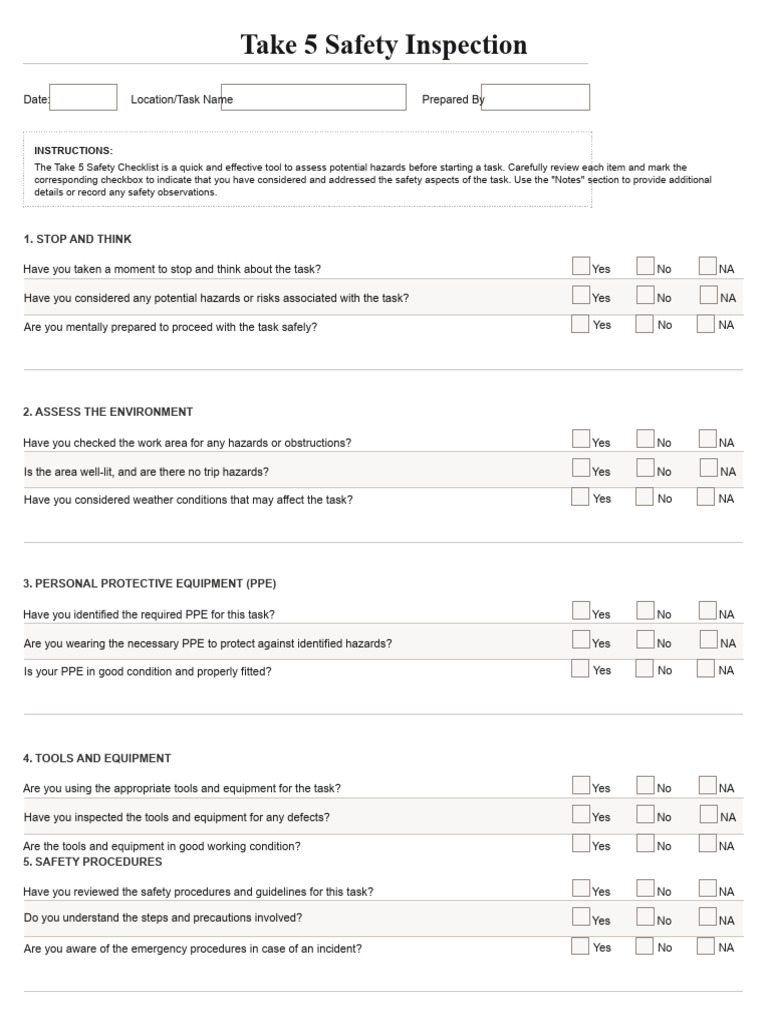Take5SafetyInspection Word PDF