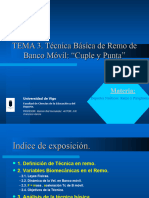 TEMA 3. Técnica Básica de Remo de Banco Móvil