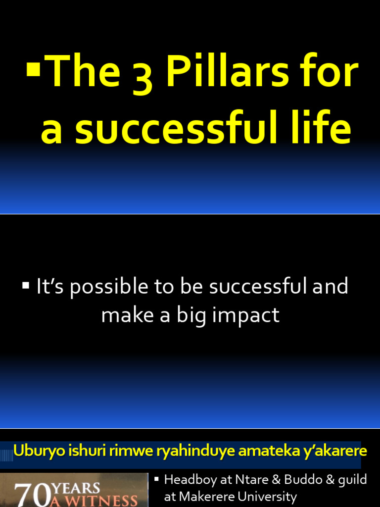 3 Pillars For Success 1 PDF