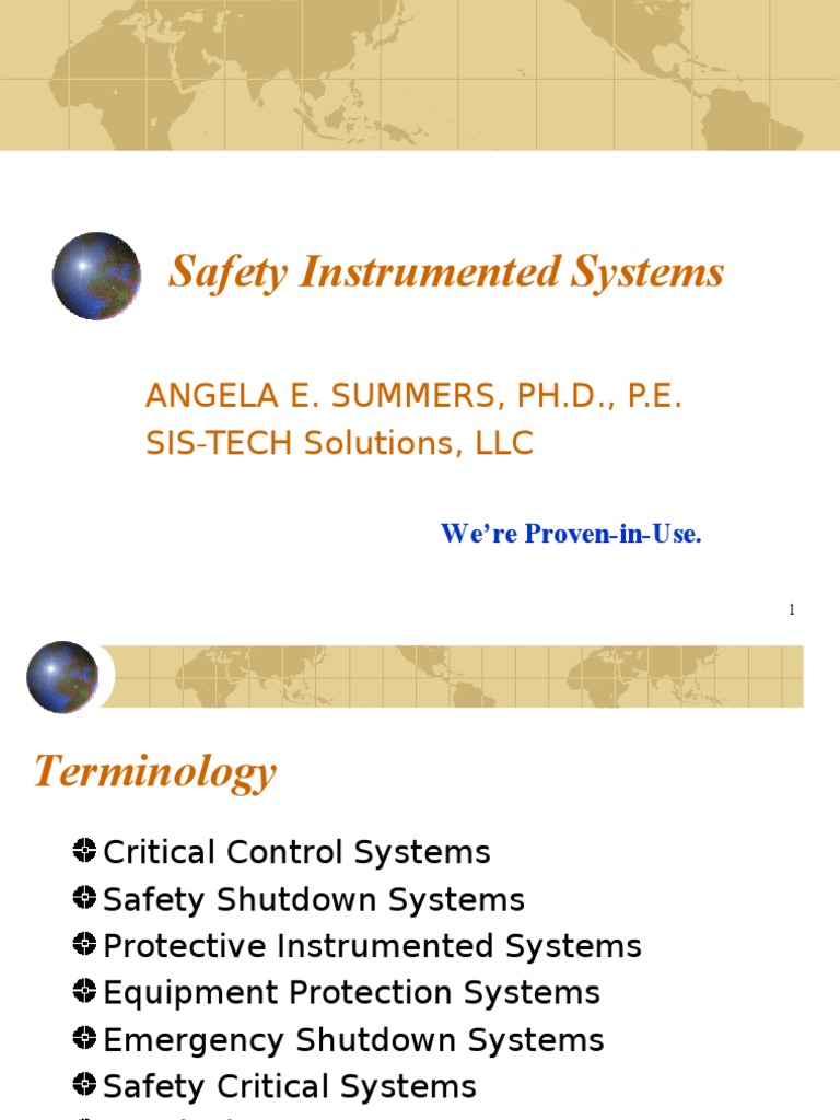 Safety Instrumented Systems Overview | PDF | Safety | Evaluation