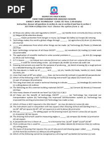 JS 1 Basic Tech 3RD Term Exam 2021