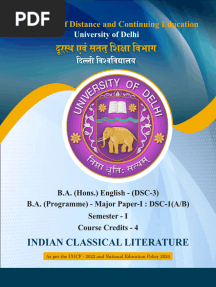 Indian Classical Literature Du Sol Notes