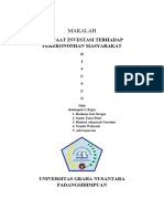 Makalah Manfaat Investasi Dalam Perekonomian Masyarakat