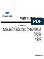 Parts Guide Manual: Bizhub C256/bizhub C266/bizhub C7226 A90G