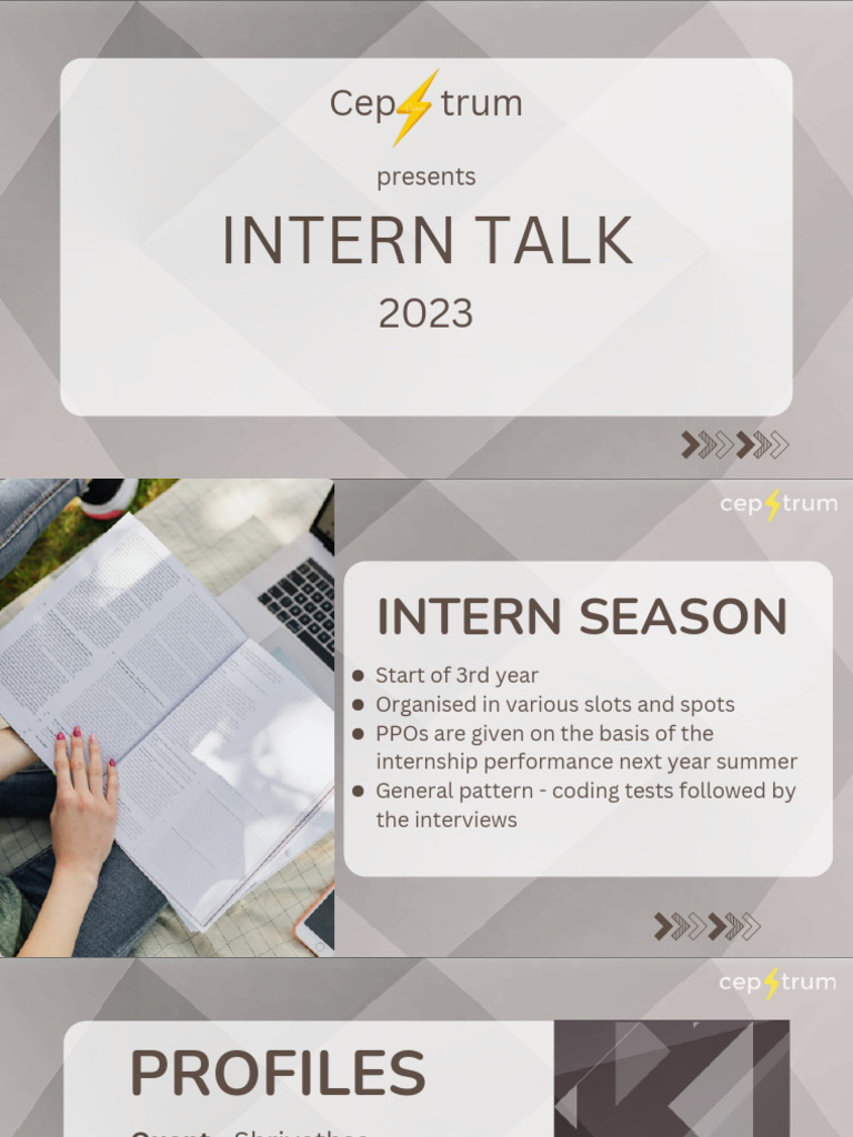 IITG Intern Preparation Guide | PDF | Career & Growth