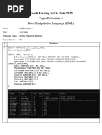 Tugas DML SQL Credit Earning Satria Data 2023