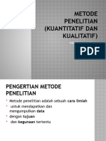 Metode Kuantitatif (Pertemuan Kedua)