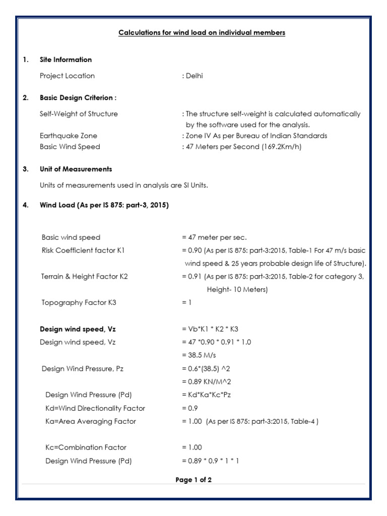 Wind Load Calculation for Steel Structures | PDF | Science ...