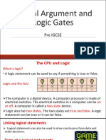 Logical Argument and Logic Gates (P)