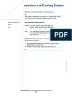 Edited - The Excretory System Worksheet