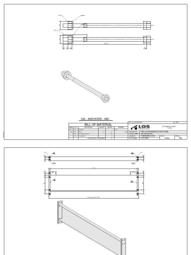 606 ASPEN LN - AP-D-606-01 - Assembly Part - Fabrication Drawings ...