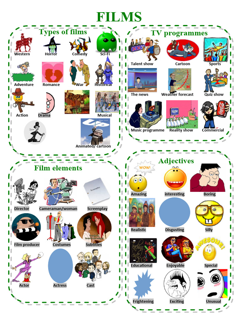 Cinema Vocabulary Picture Dictionaries 41799 PDF