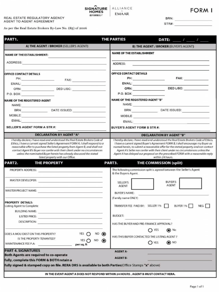 Agent To Agent - (Blank) | PDF