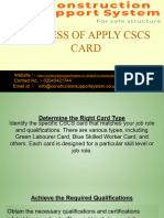 Apply CSCS Cards