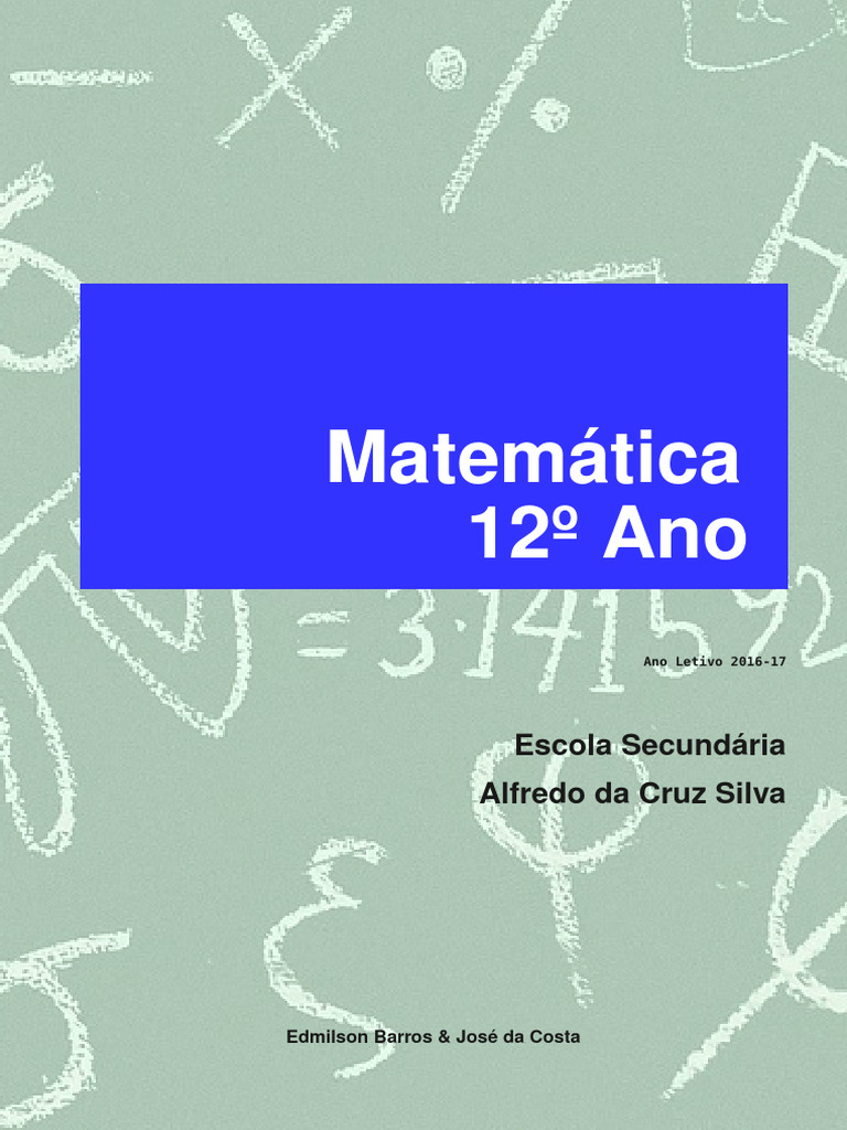 Sebenta Matemática 12º Ano | PDF
