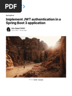 01 JWT Authentication in Spring Boot 3 With Spring Security 6