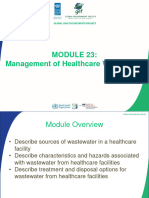 Module 23 - Management of Health Care Wastewater