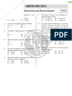 Units, Dimensions and Measurements - DPP 08 (Of Lec 10)