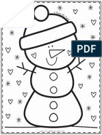 Color Cute Snowman