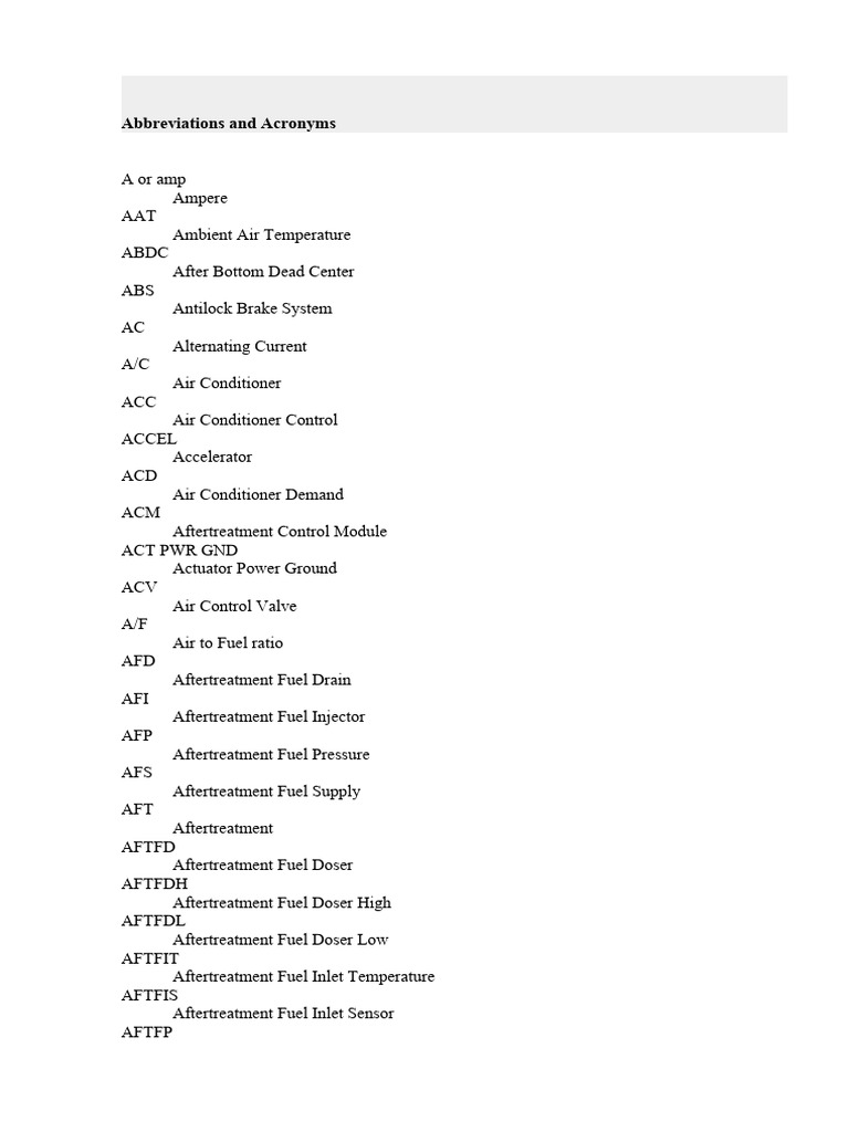 MaxxForce 11 & 13 Engines Fault Codes | PDF