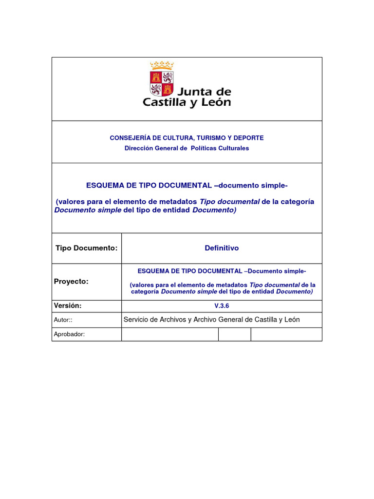 JCYL_ETD-ds_V3.6+(2022_04_22) | PDF | Metadatos | Gestión de registros