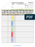 Planificador Semanal Primaria Programaciones 6 Horas 2023 2024