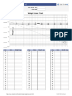 Printable Weight Loss Chart - Metric