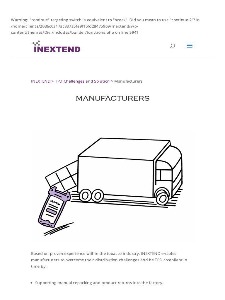 Manufacturers - INEXTEND - TPD Compliant - Solution Is Made For You ...