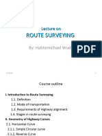 Chapter II - Route Surveying Lec