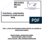 Congress 2023: National Children Science NCSC2023 Focal Theme - Understanding Ecosystem For Health and Well Being