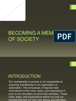 Becoming A Member of Society Enculturation and Socialization