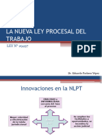 4 LA NUEVA LEY PROCESAL DEL TRABAJO Principios y Fundamentos