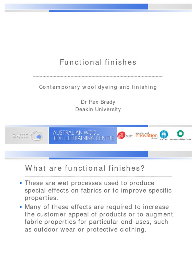07.1 Functional Finishes Presentation PDF
