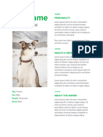 Pet Resume