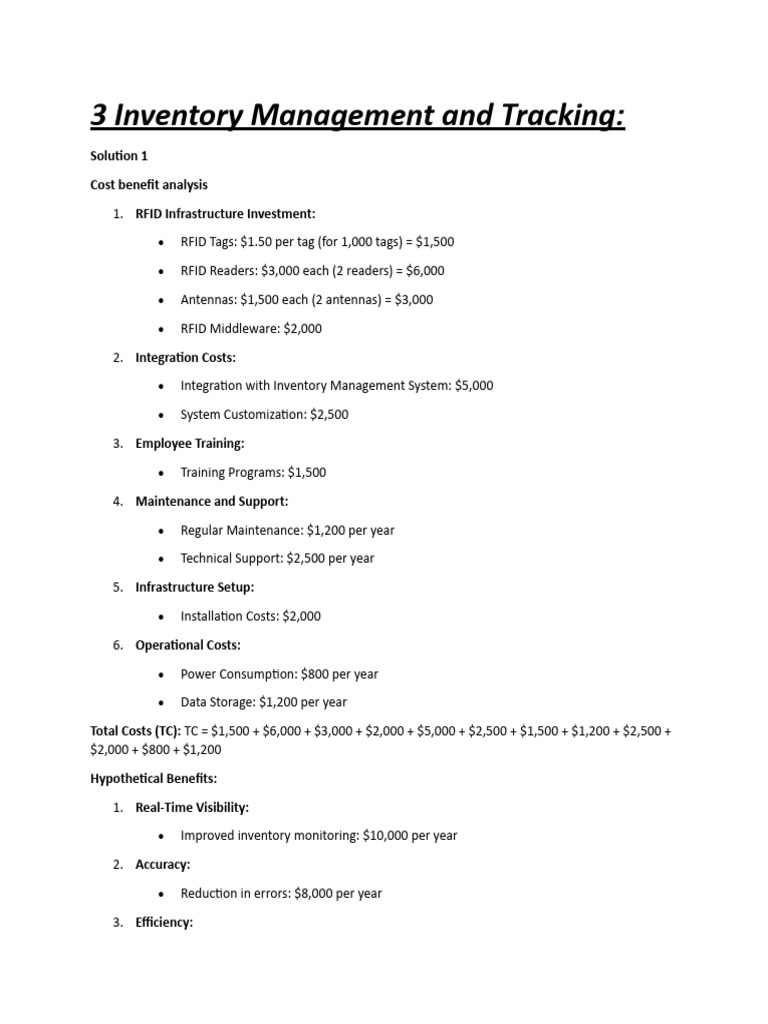 3 Inventory Management and Tracking | PDF