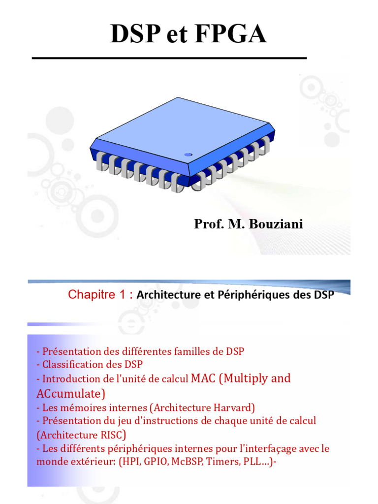 Architecture et Périphériques des DSP | PDF | Processeur de signal ...