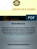 Online CSCS Course