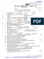 9th English 2nd Mid Term Exam Model Question Paper 2022 2023 Chennai District English Medium PDF Download