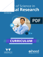Warwick MSC Clinical Research Curriculum