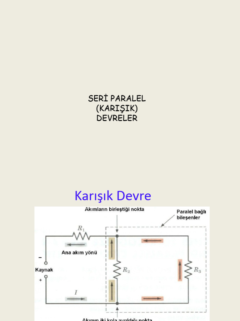 Karışık Devreler Özet Anlatıalcak | PDF