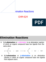 Elimination Reaction CHM 624