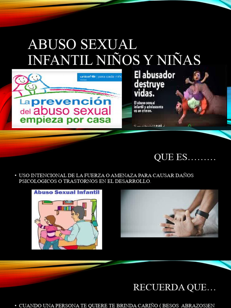 ABUSO SEXUAL INFANTIL NIÑOS Y NIÑAS - PPTX PRIMARIA | PDF | Relaciones ...