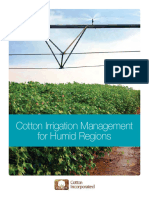 Cotton Irrigation Schedule