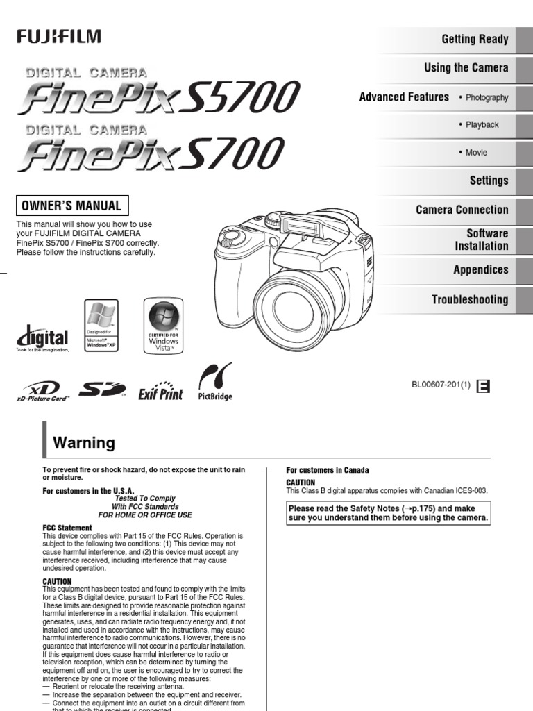 Fujifilm FinePix - S5700 Manual | PDF | Autofocus | Shutter