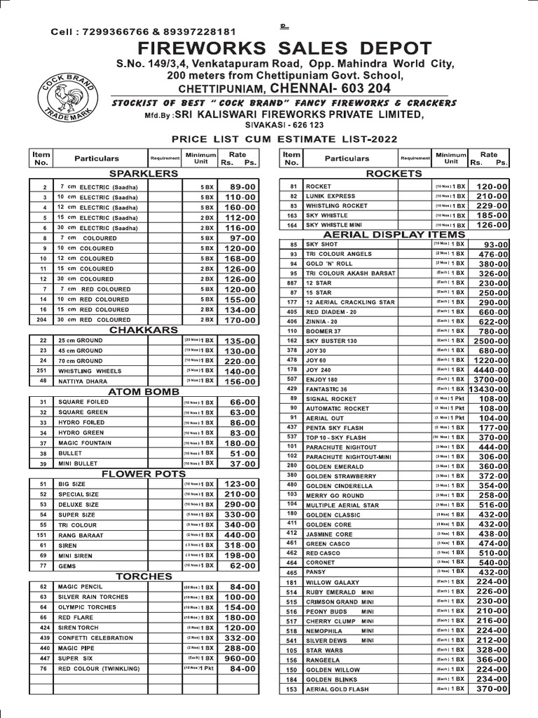 .Price List 2022 PDF