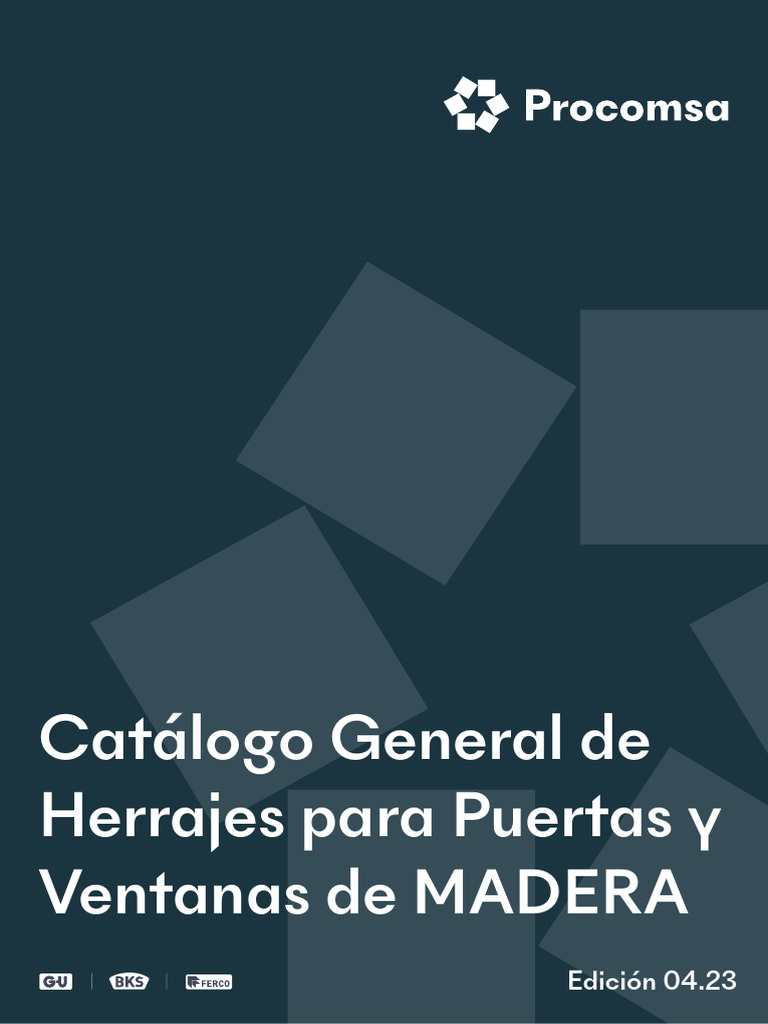 Catalogo General Madera 0423w, PDF, Ventana