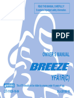 Yamaha Breeze YFA1 125cc Owners Manual