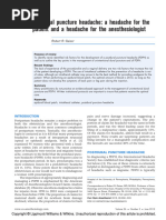 Postdural Puncture Headache A Headache ARTICULO 1