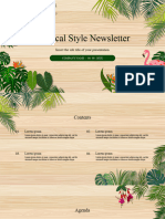 Tropical Style Newsletter - PPTMON