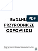 Odpowiedzi Badania Przyrodnicze